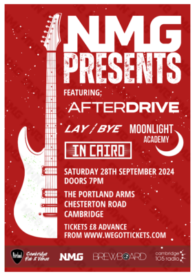 NMG Presents: AFTERDRIVE +LAY/BYE +Moonlight Academy +In Cairo